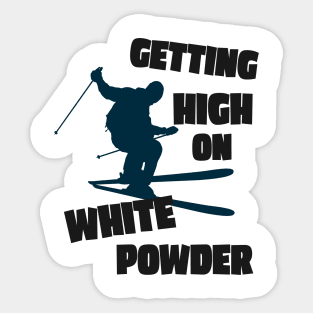 Ski Skiing Funny Saying Snow Skier Sticker